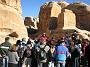 Here is our group in Petra listening to Hezi, our guide.