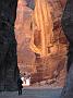 Orange color from the sun on this outcropping in Petra